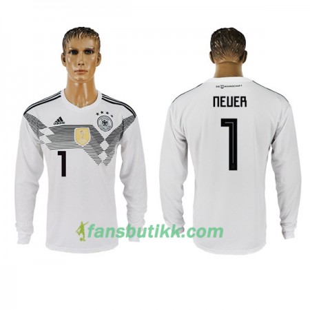 Fotball-VM 2018 Tyskland drakt Neuer 1 Hjemmetrøye Langermet